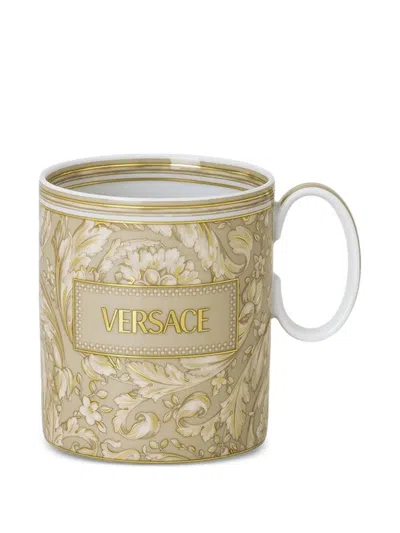 Versace Baroque-print Mug In Multi