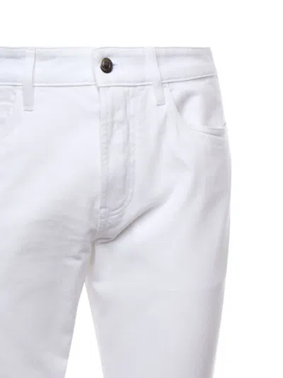 Loro Piana Slim-fit Linen-blend Twill Trousers In White