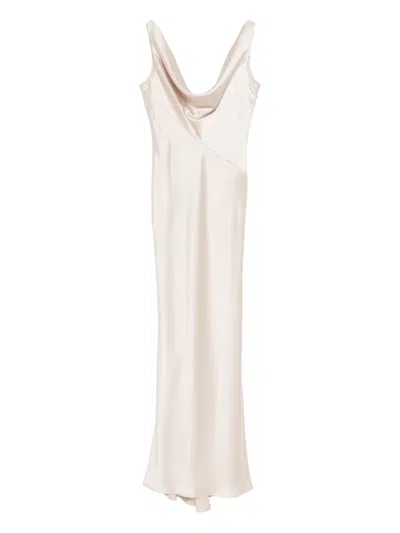 Amsale Satin Gown In Neutral