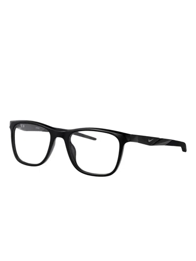 Nike Rectangle-frame Glasses In Black