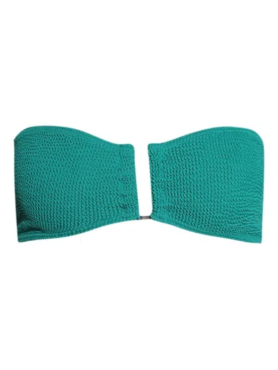 Bondeye Blake Bandeau Bikini Top In Green