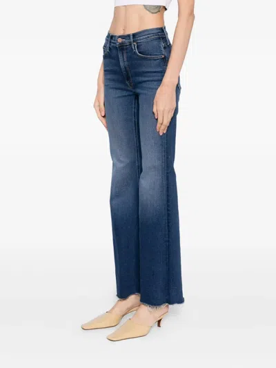 Mother Lil Doozy Fray Jeans In Blue