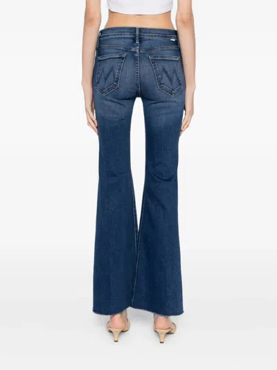 Mother Lil Doozy Fray Jeans In Blue