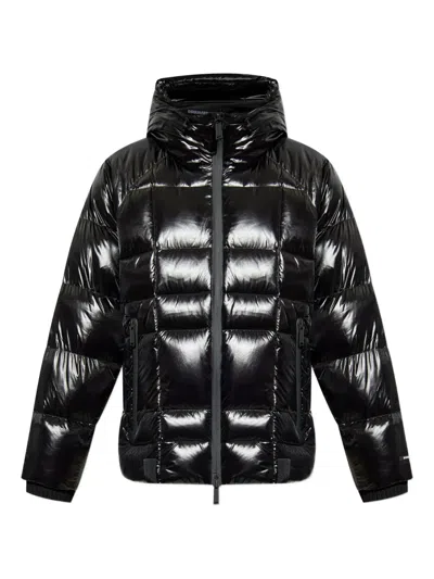 Dsquared2 Hooded Puffer Jacket In Black