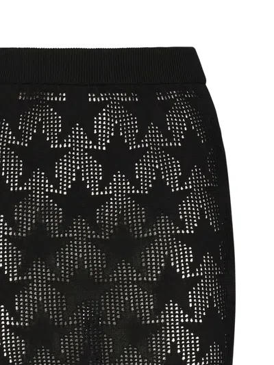 Akep Star-motif Knit Midi Fitted Skirt