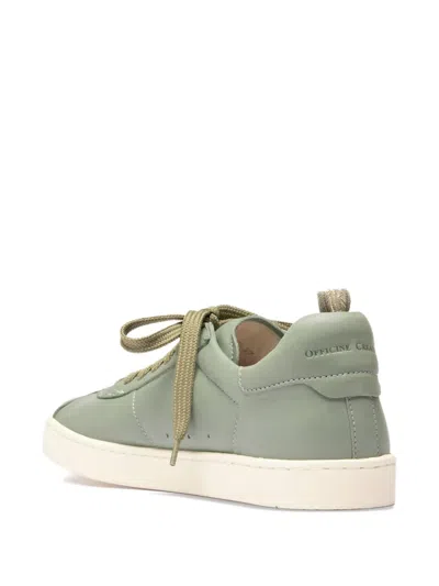 Officine Creative Leather Sneakers In Green