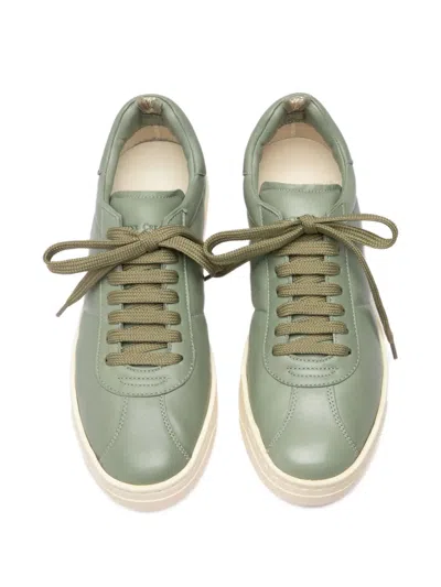 Officine Creative Leather Sneakers In Green