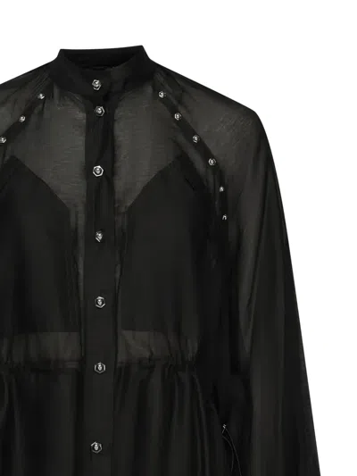 Pinko Skull-embellished Mini Dress In Black