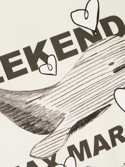 Weekend Max Mara Omens Ivory Guglia Brand-print Cotton-jersey T-shirt