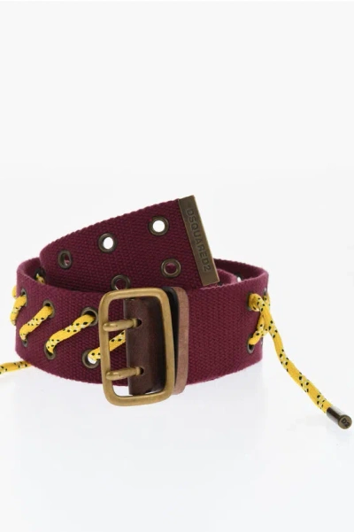 Dsquared2 Fabric Boy Scout Belt With Contrasting Detail 50mm