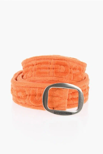Dsquared2 Solid Color Terry Cotton Twin Beach Belt 45mm