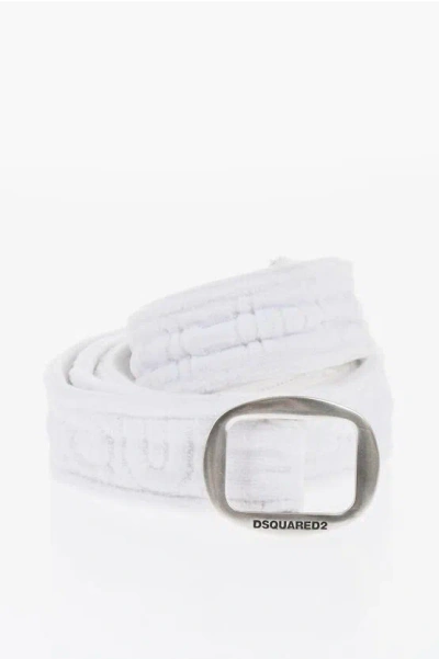 Dsquared2 Solid Color Terry Cotton Twin Beach Belt 45mm