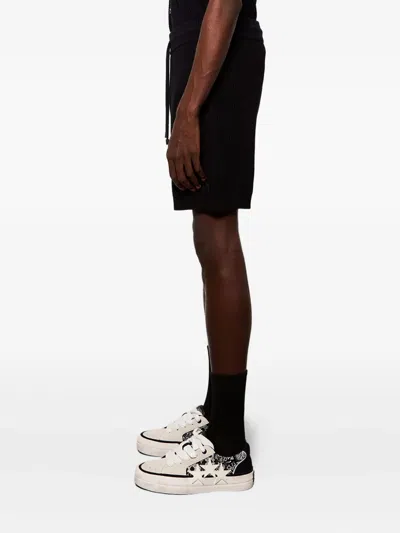 Amiri Crochet Mesh Style Shorts In Black
