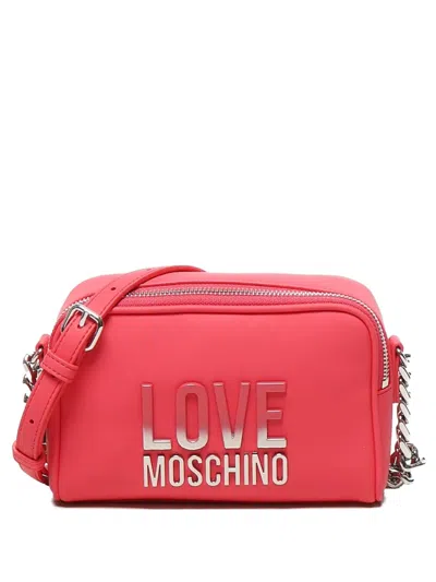 Love Moschino Borsa A Tracolla Con Logo Dgrad In Red