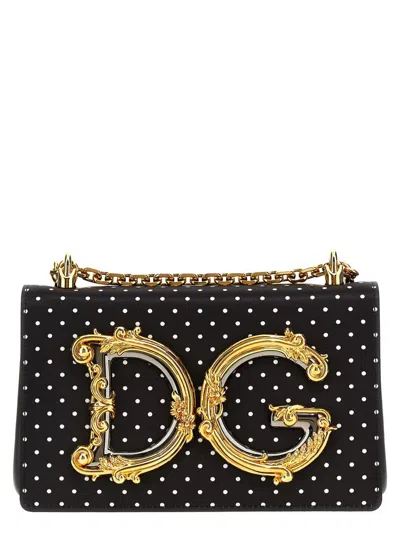 Dolce & Gabbana Small Dg Baroque Satin Crossbody Bag