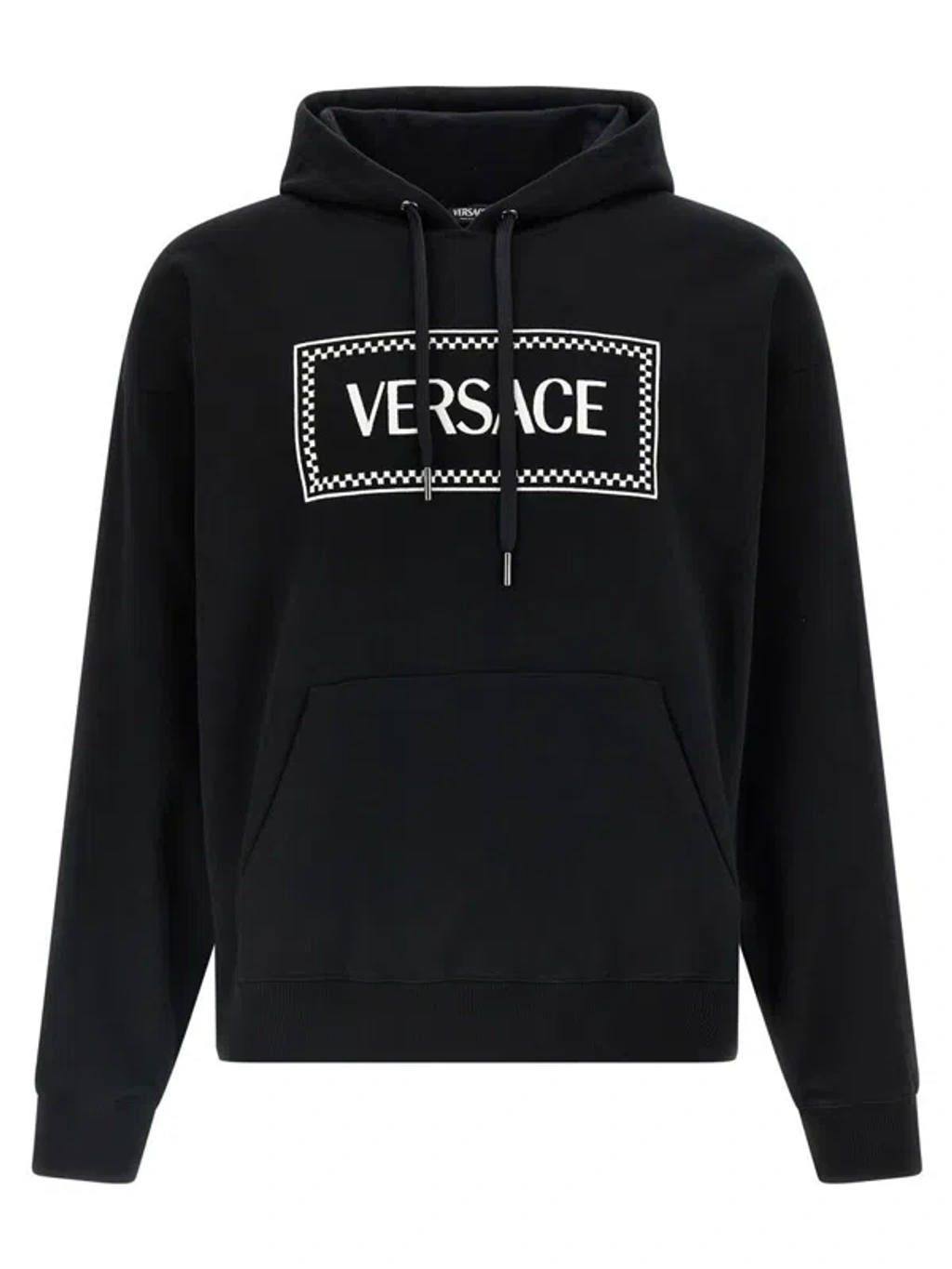 パーカー・フーディ VERSACE Men Sweater 10187941A135262B510 Black Medusa On Chain Hoodie | VERSACE US