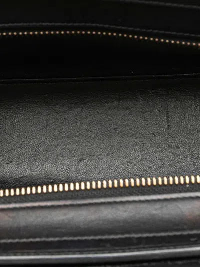 Pre-owned Celine 2015 Nano Tricolor Nubuck And Calfskin Luggage Tote Satchel