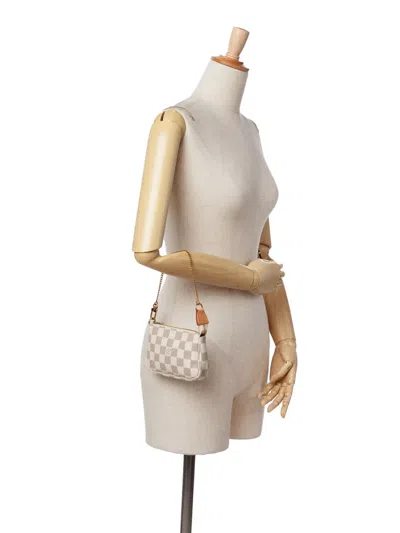 Pre-owned Louis Vuitton 2020 Damier Azur Mini Pochette Accessoires Handbag