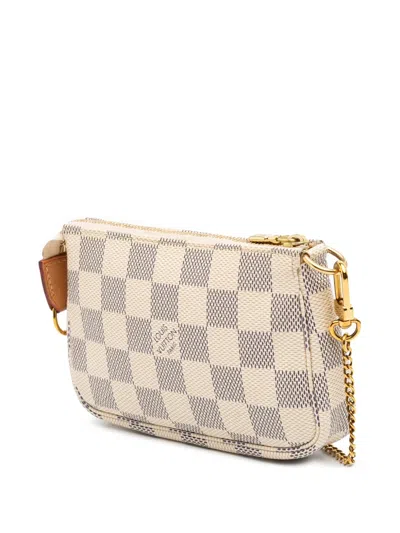 Pre-owned Louis Vuitton 2020 Damier Azur Mini Pochette Accessoires Handbag