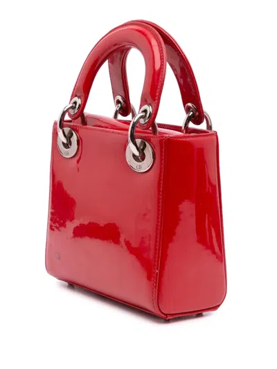Pre-owned Dior 2015 Mini Patent Lady  Satchel