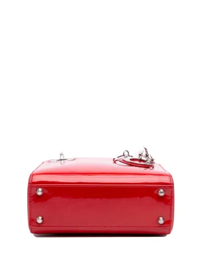 Pre-owned Dior 2015 Mini Patent Lady  Satchel