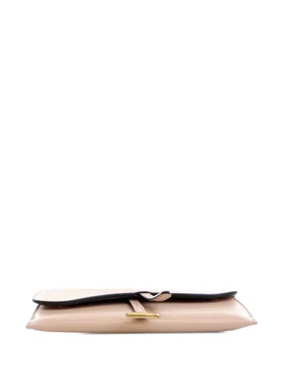 Pre-owned Dior 2022 Goatskin Saddle Wallet On Chain Crossbody Bag