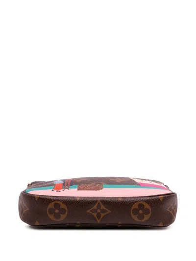 Pre-owned Louis Vuitton 2016 Monogram Transatlantic Mini Pochette Accessoires Handbag