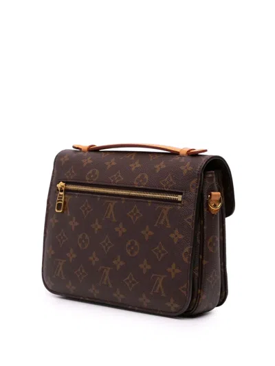 Pre-owned Louis Vuitton 2020 Monogram Pochette Metis Satchel