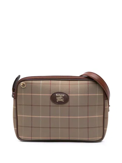 Pre-owned Burberry 20th Century Vintage Check Canvas Crossbody Bag