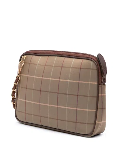 Pre-owned Burberry 20th Century Vintage Check Canvas Crossbody Bag
