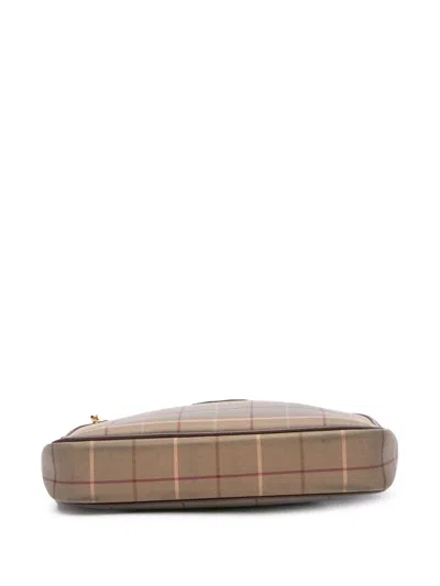 Pre-owned Burberry 20th Century Vintage Check Canvas Crossbody Bag