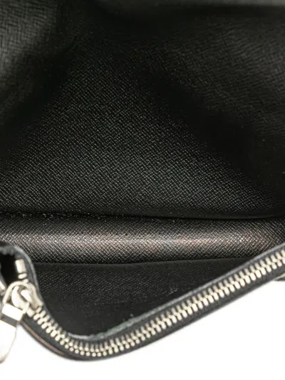 Pre-owned Louis Vuitton 2011 Damier Graphite Pochette Homme Ceinture Belt Bag In Black