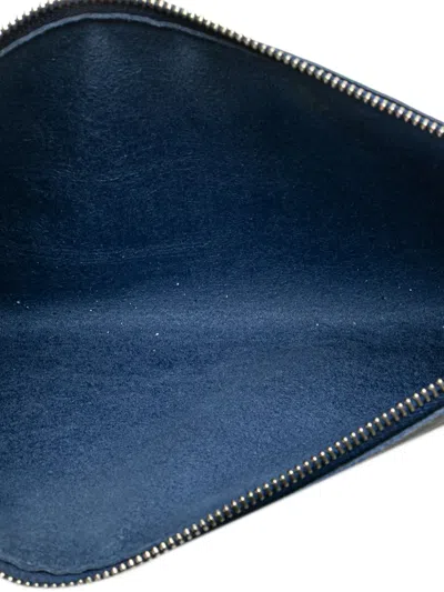 Pre-owned Louis Vuitton 2004 Epi Pochette Accessoires Shoulder Bag In Blue