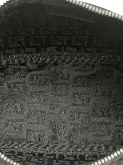 Pre-owned Fendi 2000-2015 Zucchino Canvas Handbag In Black