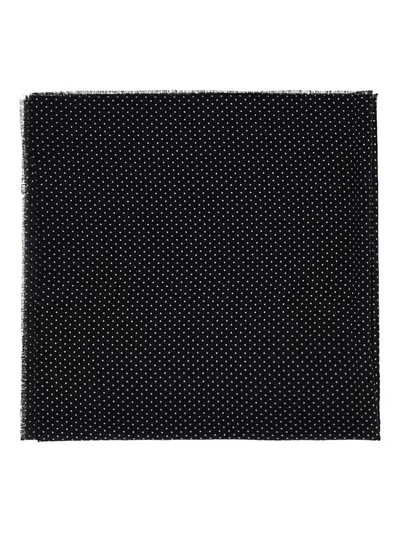 Destin Polka-dot Scarf In Black