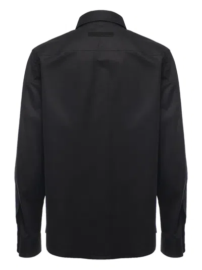 Zegna Camicia Con Tasche In Black