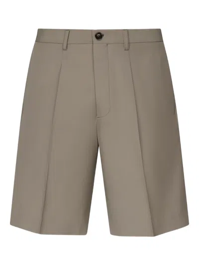 Be Able Button-fastening Wool Shorts In Brown
