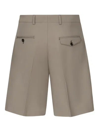 Be Able Button-fastening Wool Shorts In Brown