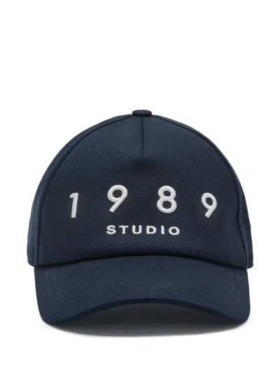 1989 Studio Embroidered Logo Baseball Cap In Blue