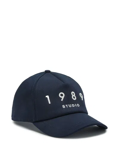 1989 Studio Embroidered Logo Baseball Cap In Blue