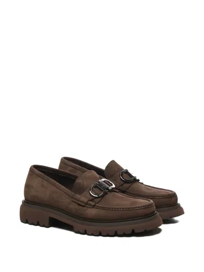 Ferragamo Gancini-buckle Loafers