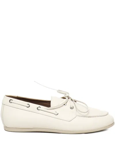 Carmens Leather Flat-sole Loafers