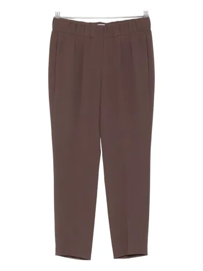 Brunello Cucinelli Women Tailored Jogger Pants In Brown
