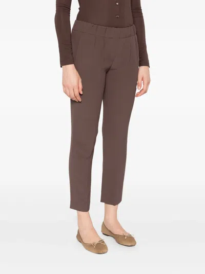 Brunello Cucinelli Women Tailored Jogger Pants In Brown