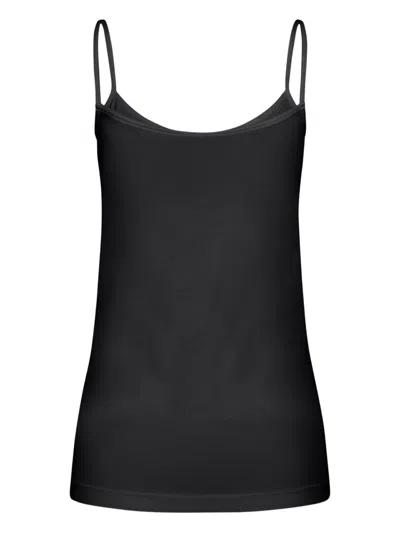 Wolford Fitted Silhouette Spaghetti Straps Stretch Top In Black