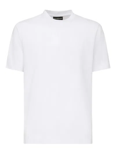 Giuliano Galiano Round-neck Short-sleeve T-shirt In White