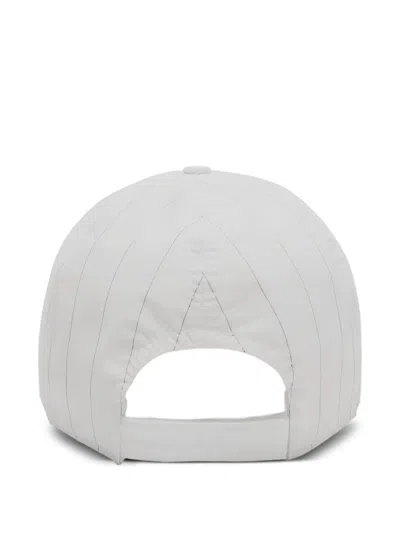 1989 Studio Striped Logo-patch Cotton Cap In Neutral