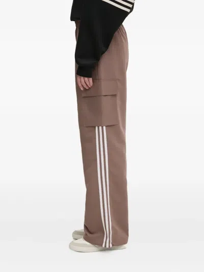 Adidas Originals 3-stripe Logo Track Pants In Brown
