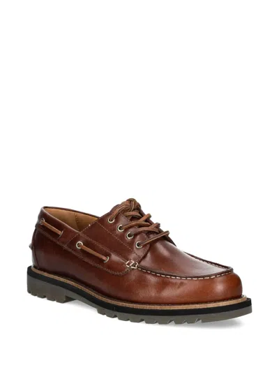 Vagabond Jay Leather Lace-up Shoes In Brown