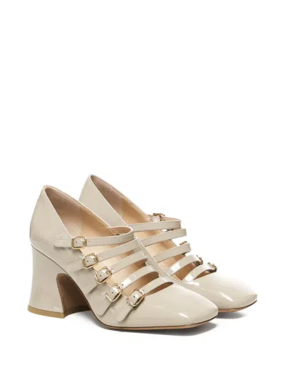 Chloé 80mm Janis Buckle-fastening Flared-heel Pumps